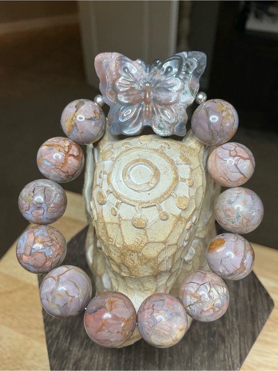 Jewelry - Alashan 15mm with Ocean Jasper Butterfly